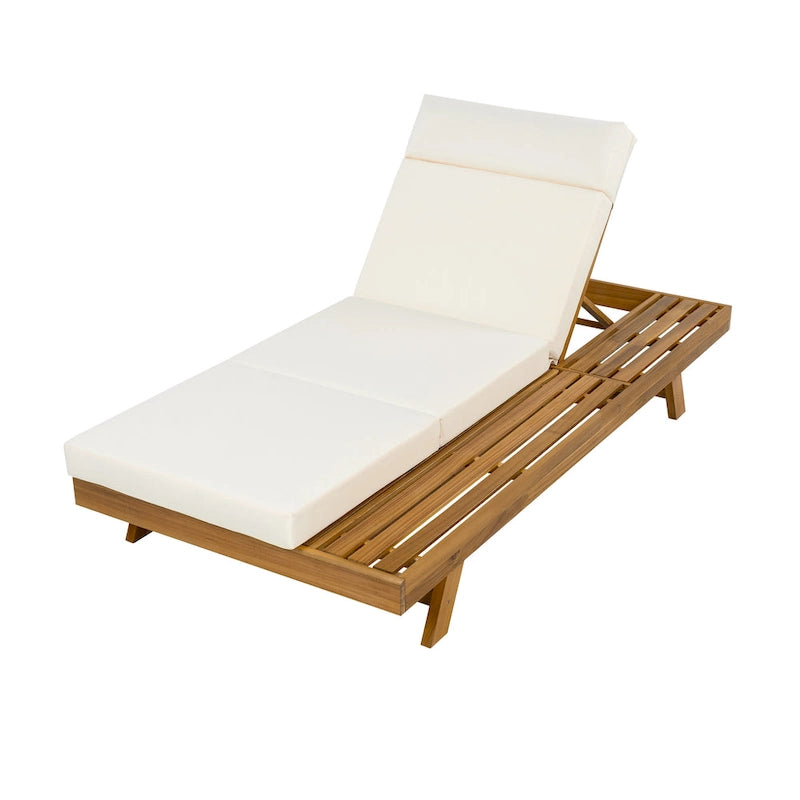 Christopher Knight Home - Chaise longue d'extérieur réglable Harrison en acacia (ensemble de 4)