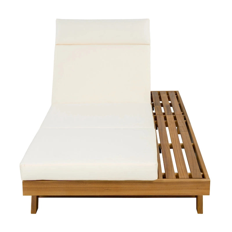 Christopher Knight Home - Chaise longue d'extérieur réglable Harrison en acacia (ensemble de 4)