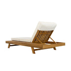 Christopher Knight Home - Chaise longue d'extérieur réglable Harrison en acacia (ensemble de 4)