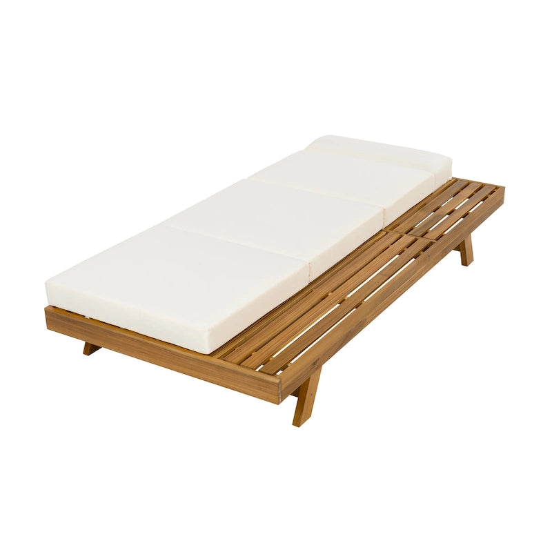 Christopher Knight Home - Chaise longue d'extérieur réglable Harrison en acacia (ensemble de 4)