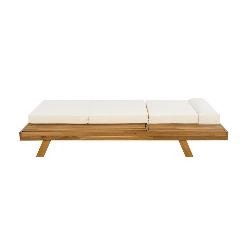 Christopher Knight Home - Chaise longue d'extérieur réglable Harrison en acacia (ensemble de 4)
