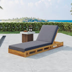 Christopher Knight Home -Johnson Outdoor Acacia Chaise Lounge Set