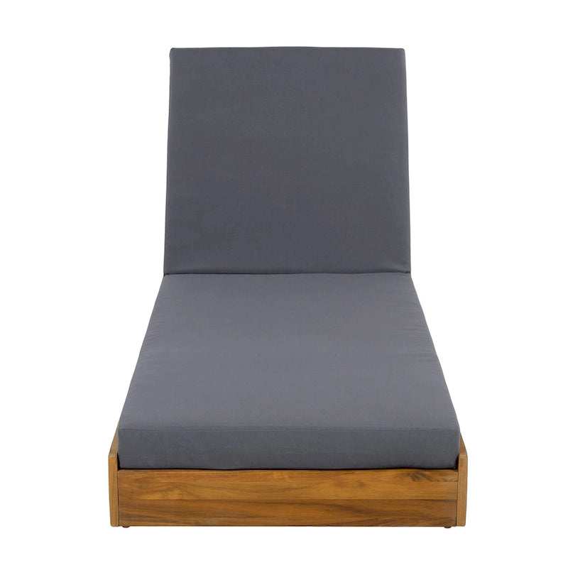 Christopher Knight Home - Ensemble de chaises longues d'extérieur Johnson en acacia