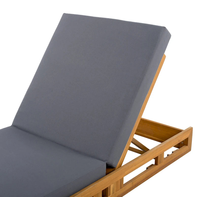 Christopher Knight Home - Ensemble de chaises longues d'extérieur Johnson en acacia