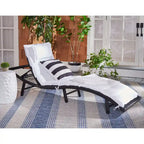 Chaise longue d'extérieur SAFAVIEH Nihada - 79 cm (L) x 25 cm (P) x 14 cm (H)