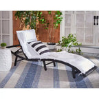 Chaise longue d'extérieur SAFAVIEH Nihada - 79 cm (L) x 25 cm (P) x 14 cm (H)