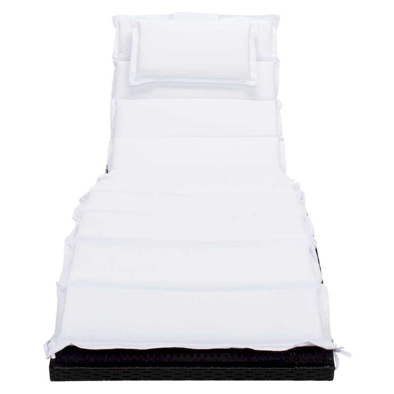 Chaise longue d'extérieur SAFAVIEH Nihada - 79 cm (L) x 25 cm (P) x 14 cm (H)