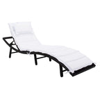 Chaise longue d'extérieur SAFAVIEH Nihada - 79 cm (L) x 25 cm (P) x 14 cm (H)