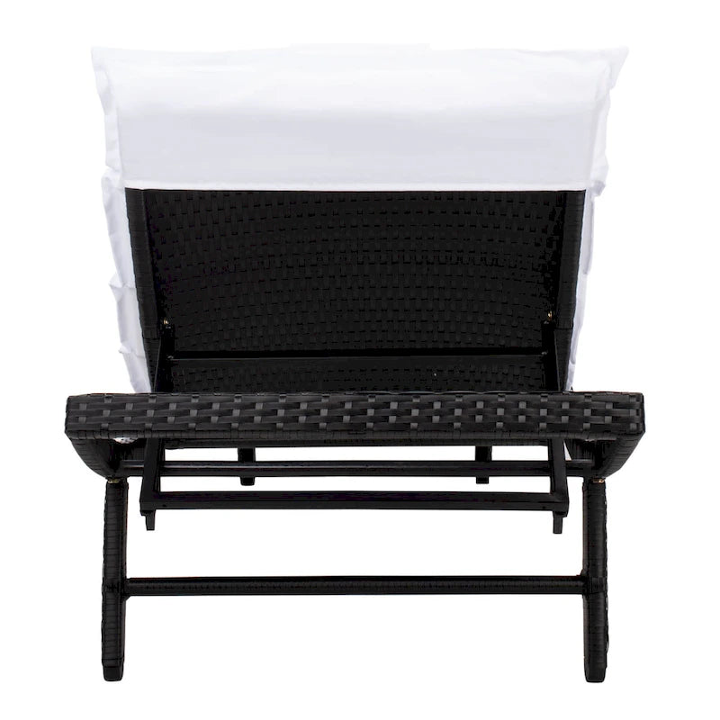 Chaise longue d'extérieur SAFAVIEH Nihada - 79 cm (L) x 25 cm (P) x 14 cm (H)