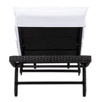 Chaise longue d'extérieur SAFAVIEH Nihada - 79 cm (L) x 25 cm (P) x 14 cm (H)