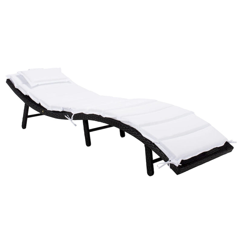 Chaise longue d'extérieur SAFAVIEH Nihada - 79 cm (L) x 25 cm (P) x 14 cm (H)