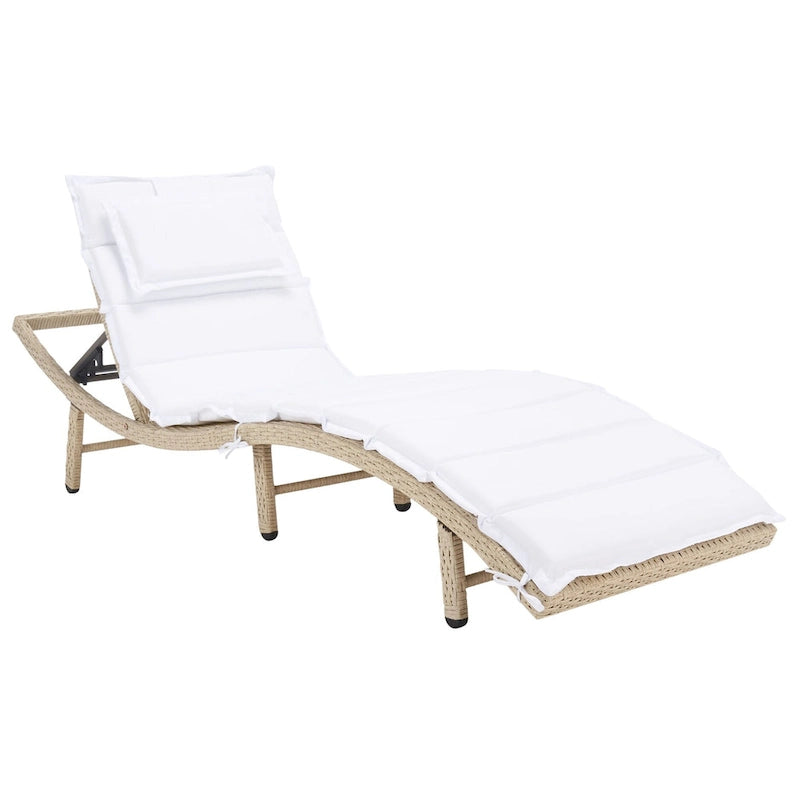 Chaise longue d'extérieur SAFAVIEH Nihada - 79 cm (L) x 25 cm (P) x 14 cm (H)