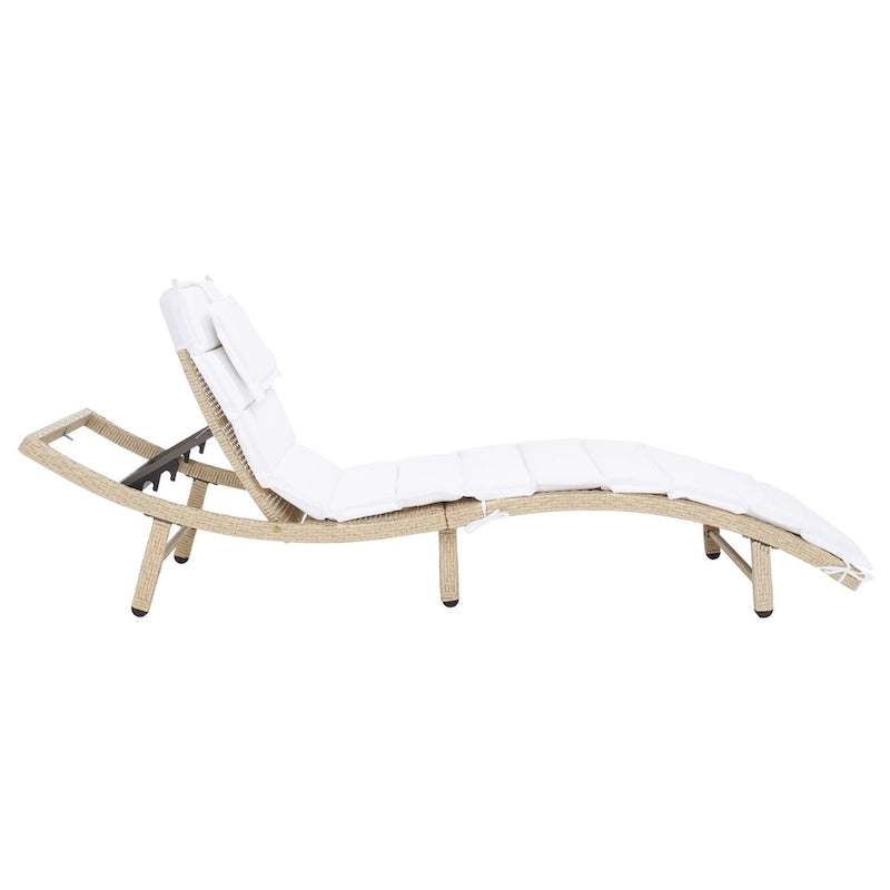 Chaise longue d'extérieur SAFAVIEH Nihada - 79 cm (L) x 25 cm (P) x 14 cm (H)
