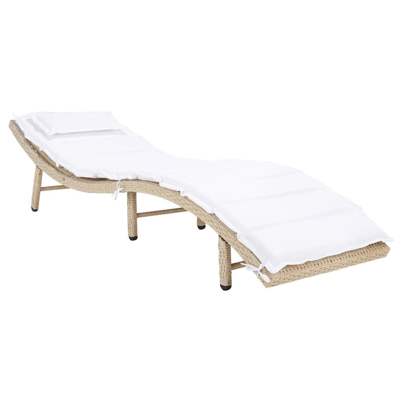Chaise longue d'extérieur SAFAVIEH Nihada - 79 cm (L) x 25 cm (P) x 14 cm (H)