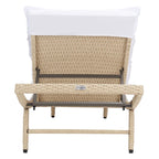 Chaise longue d'extérieur SAFAVIEH Nihada - 79 cm (L) x 25 cm (P) x 14 cm (H)