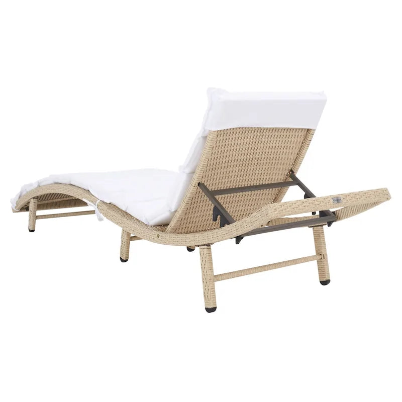 Chaise longue d'extérieur SAFAVIEH Nihada - 79 cm (L) x 25 cm (P) x 14 cm (H)