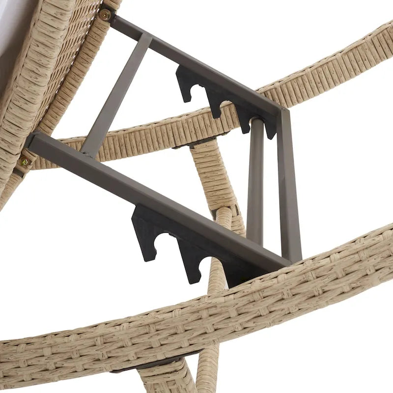 Chaise longue d'extérieur SAFAVIEH Nihada - 79 cm (L) x 25 cm (P) x 14 cm (H)