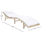 Chaise longue d'extérieur SAFAVIEH Nihada - 79 cm (L) x 25 cm (P) x 14 cm (H)
