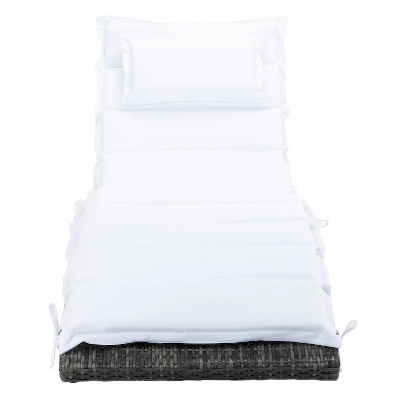 Chaise longue d'extérieur SAFAVIEH Nihada - 79 cm (L) x 25 cm (P) x 14 cm (H)