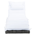 Chaise longue d'extérieur SAFAVIEH Nihada - 79 cm (L) x 25 cm (P) x 14 cm (H)