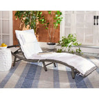 Chaise longue d'extérieur SAFAVIEH Nihada - 79 cm (L) x 25 cm (P) x 14 cm (H)