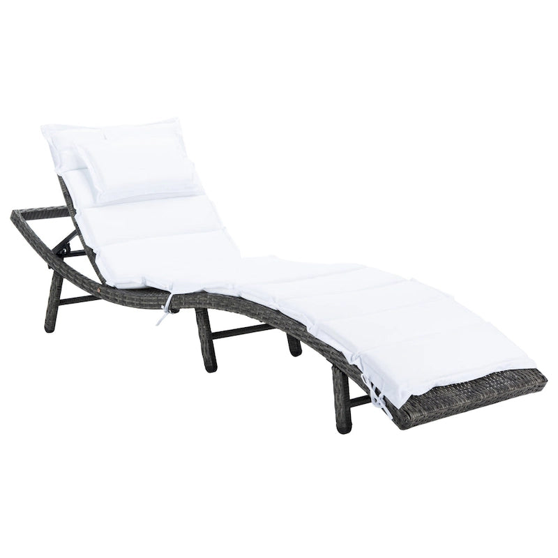 Chaise longue d'extérieur SAFAVIEH Nihada - 79 cm (L) x 25 cm (P) x 14 cm (H)