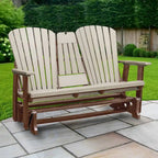 Fauteuil berçant deux places à dossier éventail American Furniture Classics avec tablette/porte-gobelet rabattable - Non disponible