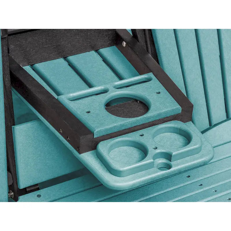 Fauteuil berçant deux places à dossier éventail American Furniture Classics avec tablette/porte-gobelet rabattable - Non disponible