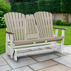 Fauteuil berçant deux places à dossier éventail American Furniture Classics avec tablette/porte-gobelet rabattable - Non disponible