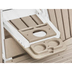 Fauteuil berçant deux places à dossier éventail American Furniture Classics avec tablette/porte-gobelet rabattable - Non disponible