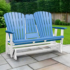 Fauteuil berçant deux places à dossier éventail American Furniture Classics avec tablette/porte-gobelet rabattable - Non disponible