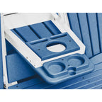 Fauteuil berçant deux places à dossier éventail American Furniture Classics avec tablette/porte-gobelet rabattable - Non disponible