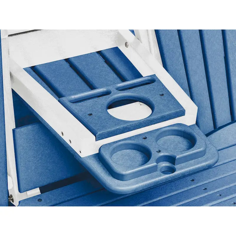 Fauteuil berçant deux places à dossier éventail American Furniture Classics avec tablette/porte-gobelet rabattable - Non disponible