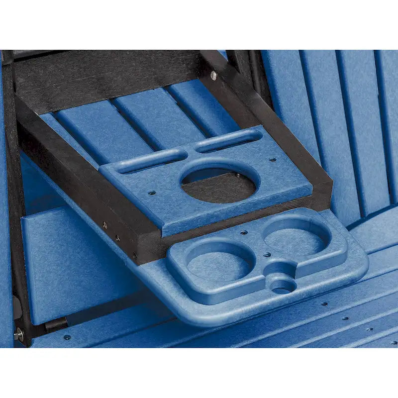 Fauteuil berçant deux places à dossier éventail American Furniture Classics avec tablette/porte-gobelet rabattable - Non disponible