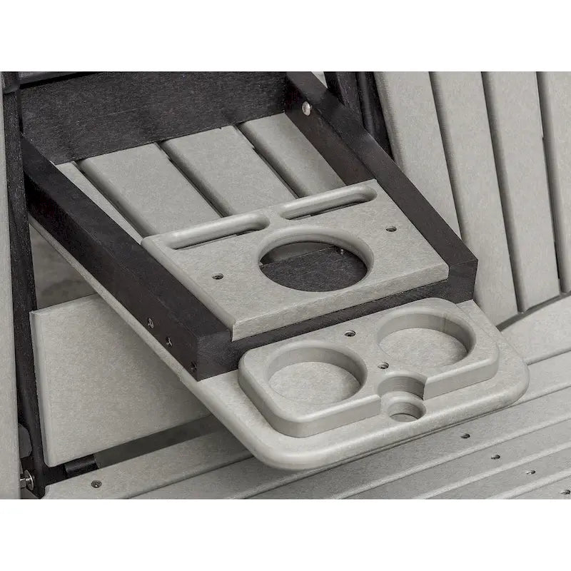 Fauteuil berçant deux places à dossier éventail American Furniture Classics avec tablette/porte-gobelet rabattable - Non disponible