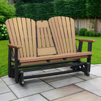 Fauteuil berçant deux places à dossier éventail American Furniture Classics avec tablette/porte-gobelet rabattable - Non disponible