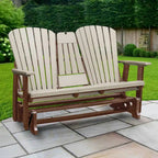 Fauteuil berçant deux places à dossier éventail American Furniture Classics avec tablette/porte-gobelet rabattable - Non disponible