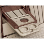 Fauteuil berçant deux places à dossier éventail American Furniture Classics avec tablette/porte-gobelet rabattable - Non disponible