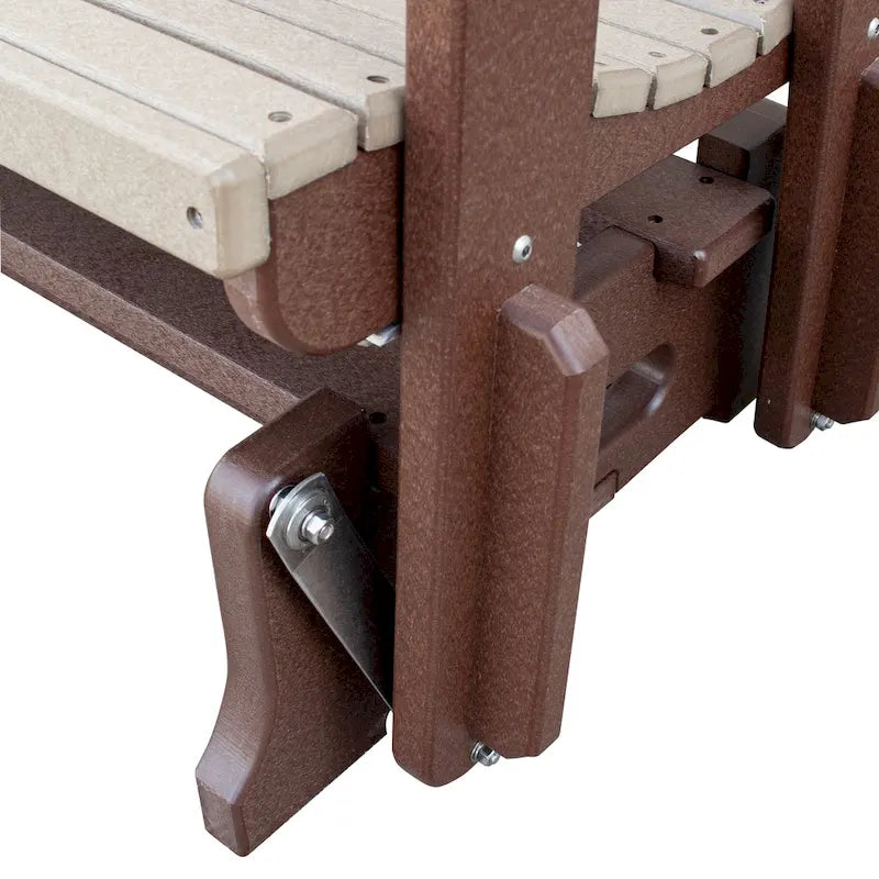 Fauteuil berçant deux places à dossier éventail American Furniture Classics avec tablette/porte-gobelet rabattable - Non disponible