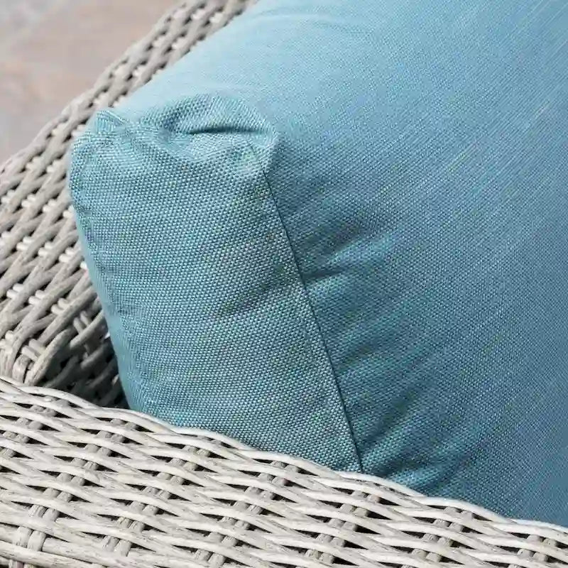 Ensemble de canapés d'angle d'extérieur en résine tressée 8 pièces Santa Rosa avec coussins par Christopher Knight Home