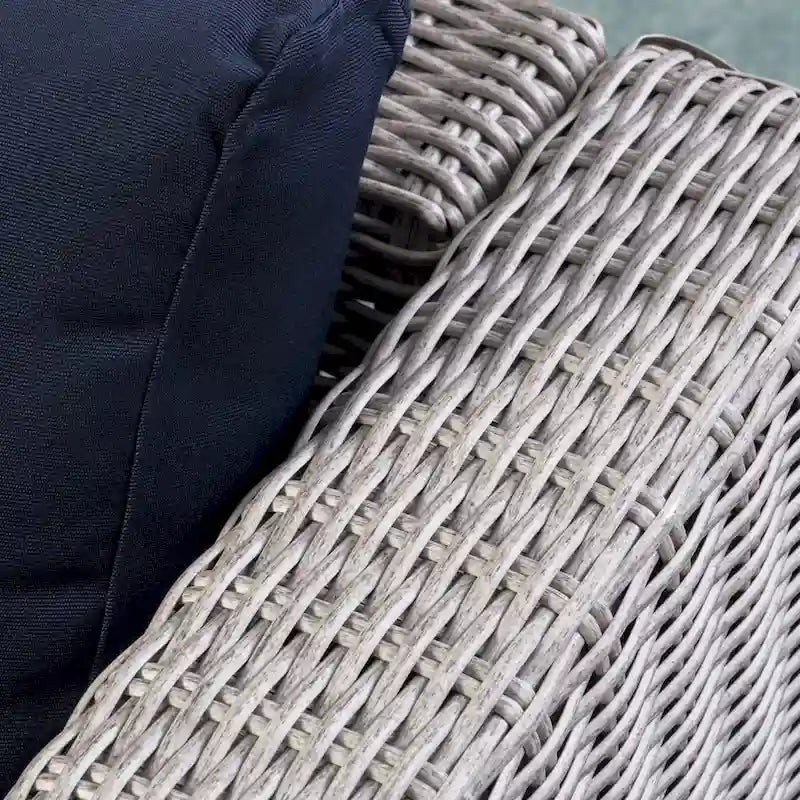 Ensemble de canapés d'angle d'extérieur en résine tressée 8 pièces Santa Rosa avec coussins par Christopher Knight Home