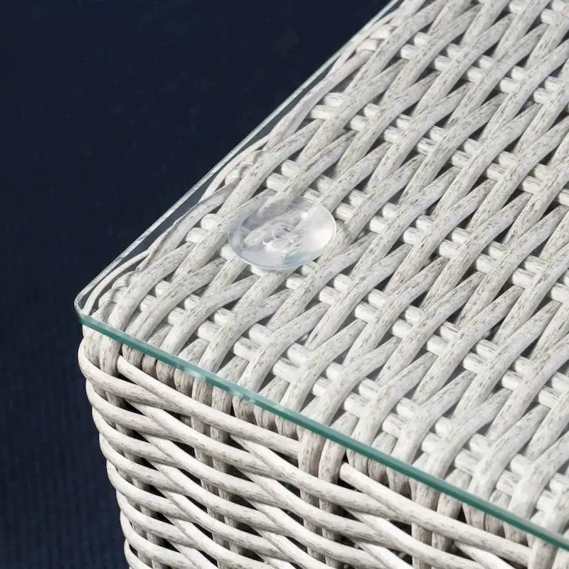 Ensemble de canapés d'angle d'extérieur en résine tressée 8 pièces Santa Rosa avec coussins par Christopher Knight Home