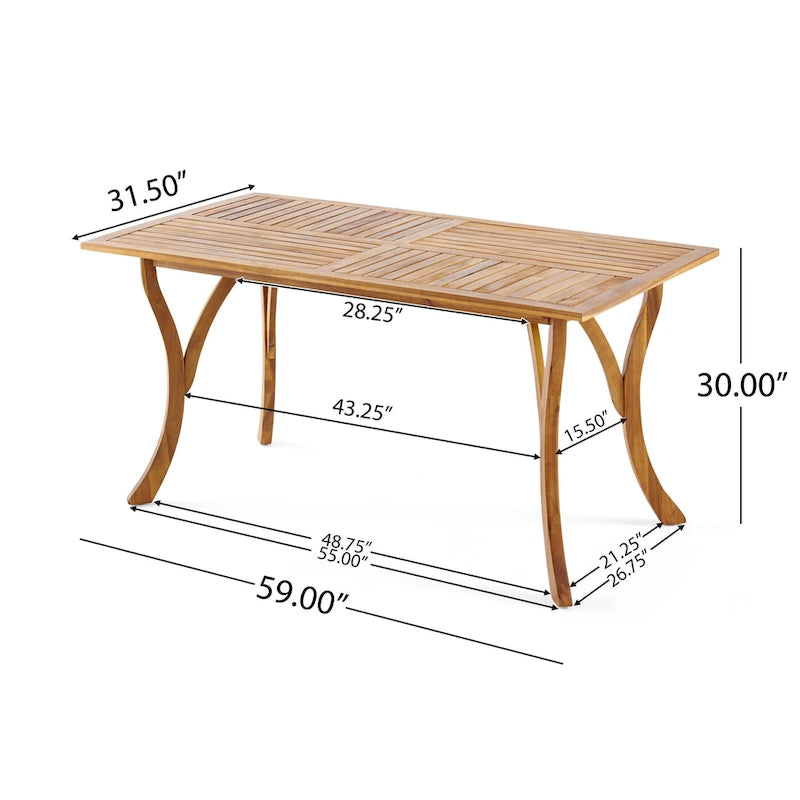 Ensemble de salle à manger d'extérieur Corleone 7 pièces avec coussins par Christopher Knight Home