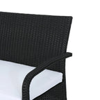 Ensemble de conversation 4 pièces en résine tressée Cordoba avec coussins, par Christopher Knight Home