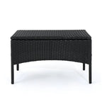 Ensemble de conversation 4 pièces en résine tressée Cordoba avec coussins, par Christopher Knight Home