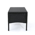 Ensemble de conversation 4 pièces en résine tressée Cordoba avec coussins, par Christopher Knight Home