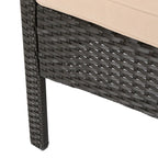 Ensemble de conversation 4 pièces en résine tressée Cordoba avec coussins, par Christopher Knight Home