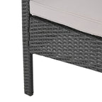 Ensemble de conversation 4 pièces en résine tressée Cordoba avec coussins, par Christopher Knight Home