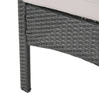 Ensemble de conversation 4 pièces en résine tressée Cordoba avec coussins, par Christopher Knight Home