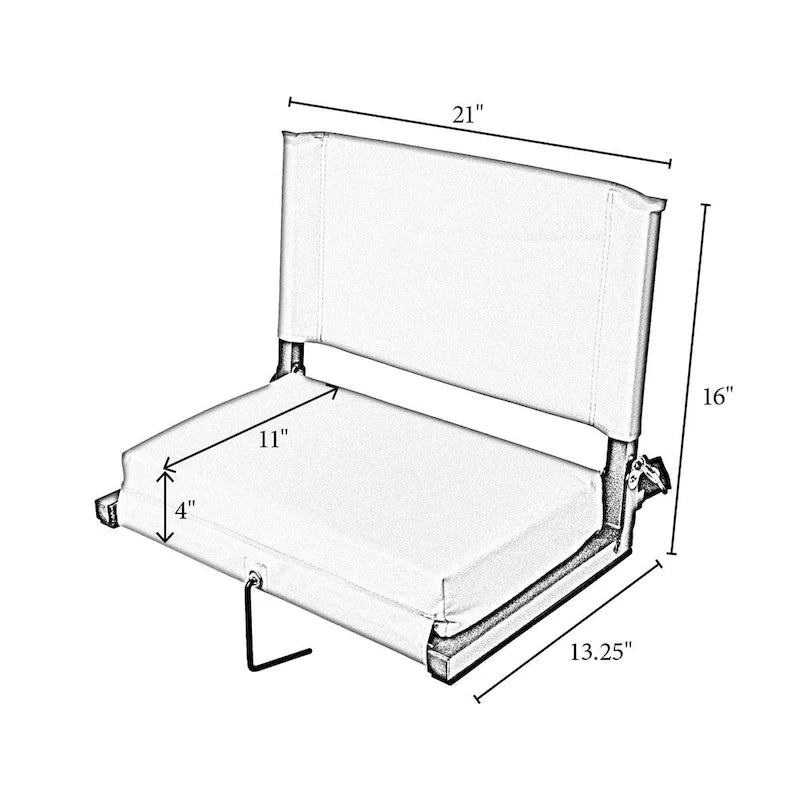 Chaise de stade pliante Outdoor Leisure Products 21 bleue